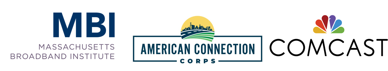 MBI, American Corps, Comcast logos