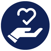 Non-Profit Organizations (Hand-Heart icon)