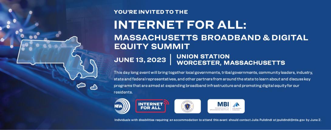 Broadband and Digital Equity Summit Invitational Banner